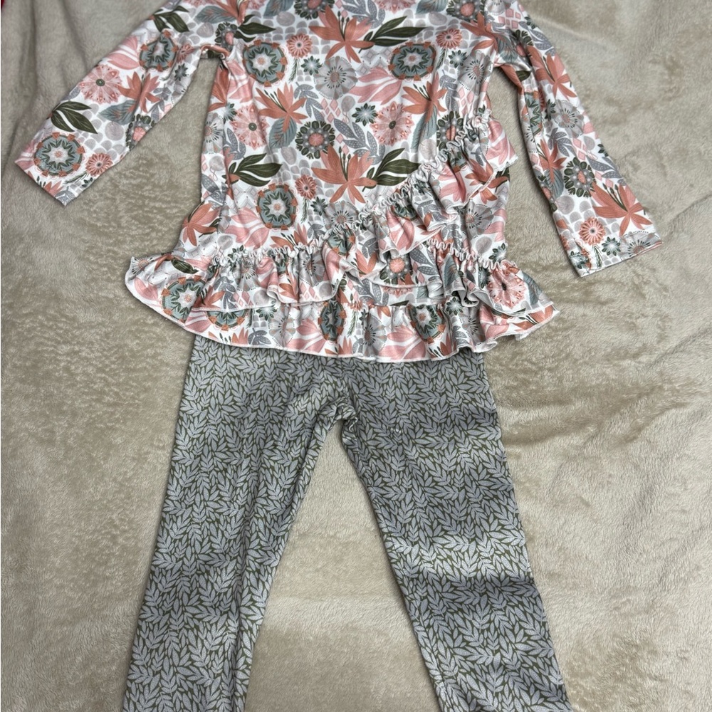 Floral Kids Pajamas Set